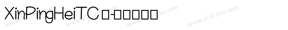 XinPingHeiTC 为字体转换